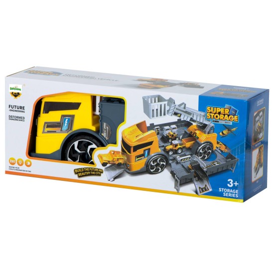Sunkvežimis su dviem automobiliais ,Builder"